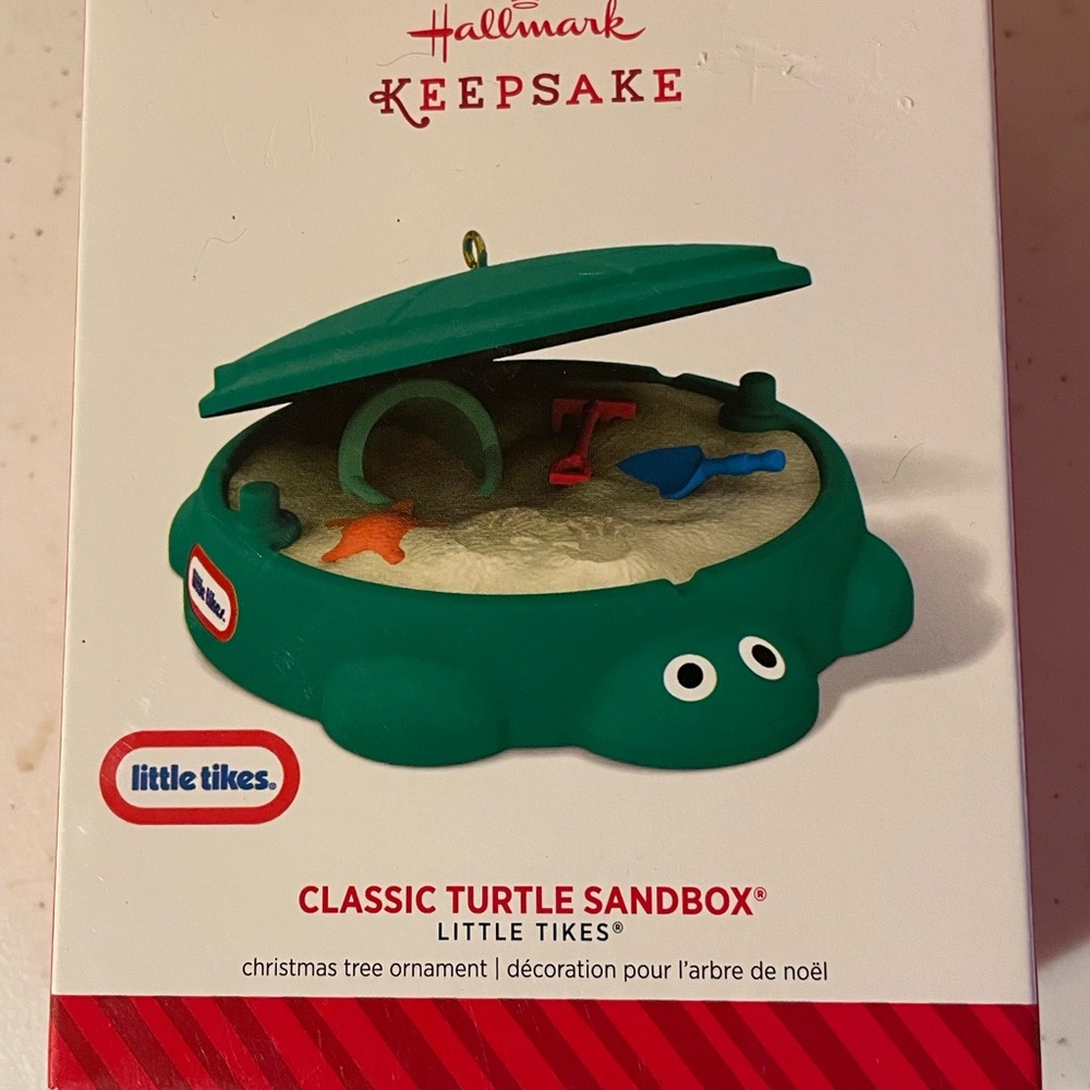 Classic Turtle Sandbox Ornament - Green